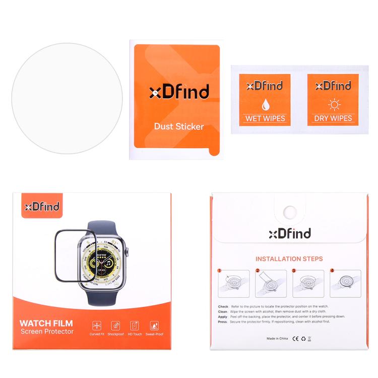 5pcs xDfind Soft Hydrogel Film Full Cover Front Protector, For Galaxy Watch Ultra2 2026 / 2025, For Samsung Galaxy Watch9 / 8 44mm, For Samsung Galaxy Watch9 / 8 40mm, For Samsung Galaxy Watch8 Classic 46mm, For Samsung Galaxy Watch7 44mm              ...