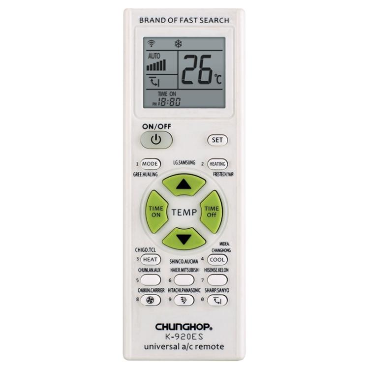 CHUNGHOP K-920ES Universal Air Conditioner Remote Control with Brand Button Pairing Function(White)