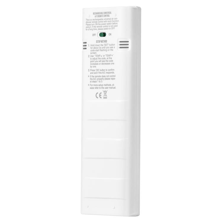 CHUNGHOP K-1308E Universal Air Conditioner Remote Control with Torch and LCD Backlight