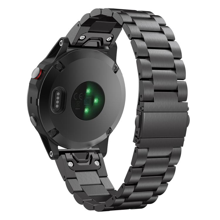 xDfind Three Beads Quick Release Metal Watch Band, For Garmin Fenix 8/7X/6X/5X 26mm, For Garmin Fenix 8/7/6/5 22mm, For Garmin Fenix 8/7S/6S/5S 20mm, For Garmin Forerunner 45/45S/Swim2, For Garmin Forerunner 220/735/735XT/230/235                       ...