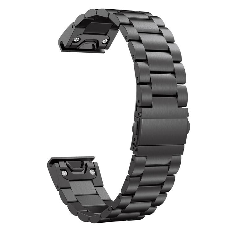 xDfind Three Beads Quick Release Metal Watch Band, For Garmin Fenix 8/7X/6X/5X 26mm, For Garmin Fenix 8/7/6/5 22mm, For Garmin Fenix 8/7S/6S/5S 20mm, For Garmin Forerunner 45/45S/Swim2, For Garmin Forerunner 220/735/735XT/230/235                       ...
