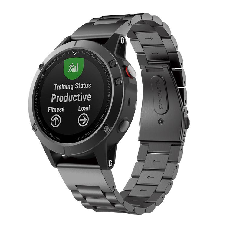 xDfind Three Beads Quick Release Metal Watch Band, For Garmin Fenix 8/7X/6X/5X 26mm, For Garmin Fenix 8/7/6/5 22mm, For Garmin Fenix 8/7S/6S/5S 20mm, For Garmin Forerunner 45/45S/Swim2, For Garmin Forerunner 220/735/735XT/230/235                       ...