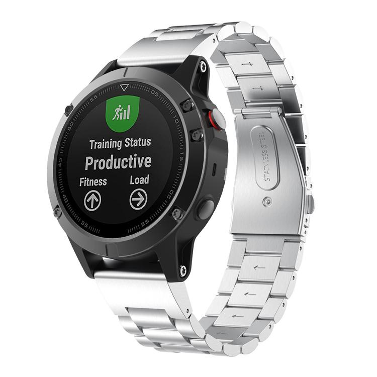 xDfind Three Beads Quick Release Metal Watch Band, For Garmin Fenix 8/7X/6X/5X 26mm, For Garmin Fenix 8/7/6/5 22mm, For Garmin Fenix 8/7S/6S/5S 20mm, For Garmin Forerunner 45/45S/Swim2, For Garmin Forerunner 220/735/735XT/230/235                       ...