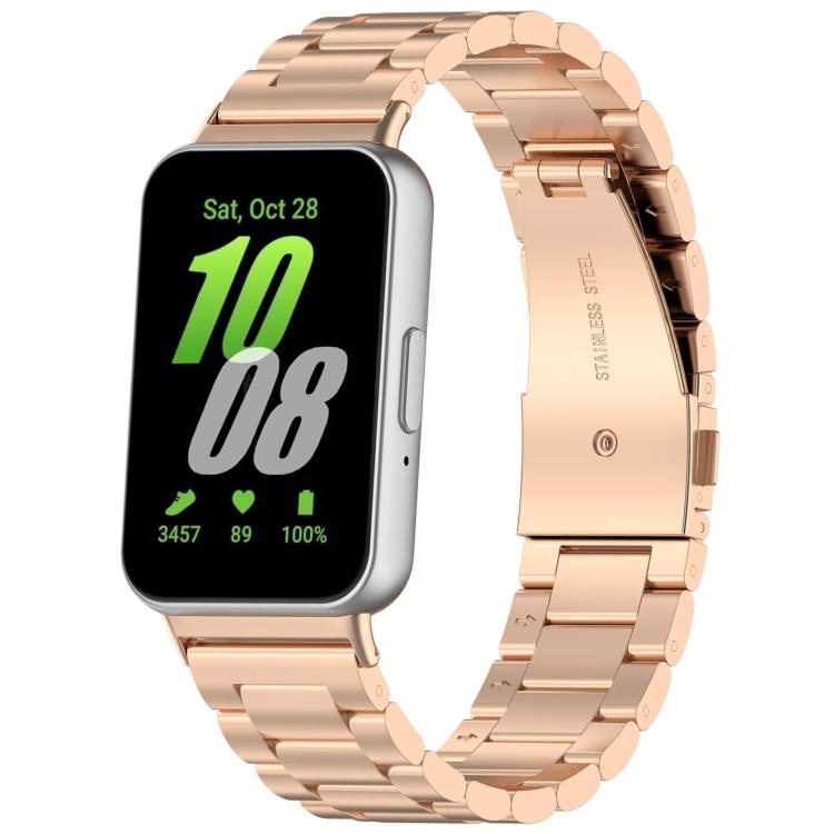 xDfind Three Beads Metal Watch Band, For Samsung Galaxy Watch Ultra 47mm, For Samsung Galaxy Watch 7 / FE / 6 / 5 / 4, For Samsung Galaxy Fit3