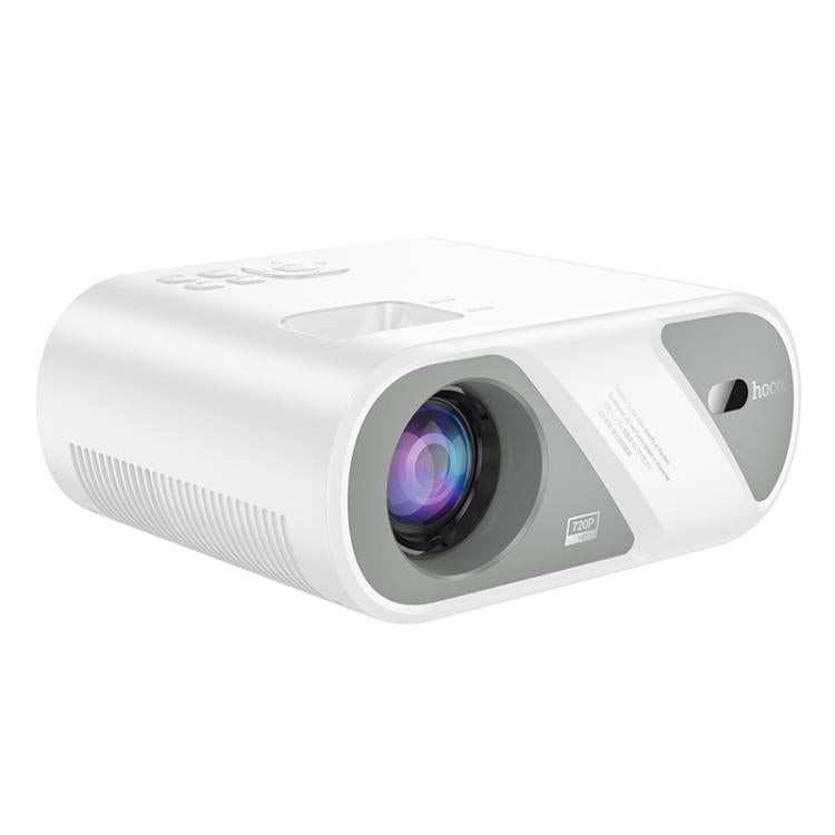 hoco DT1 1280x720P 140ANSI WiFi Bluetooth Wireless Projector Same Screen Version, EU Plug(White)