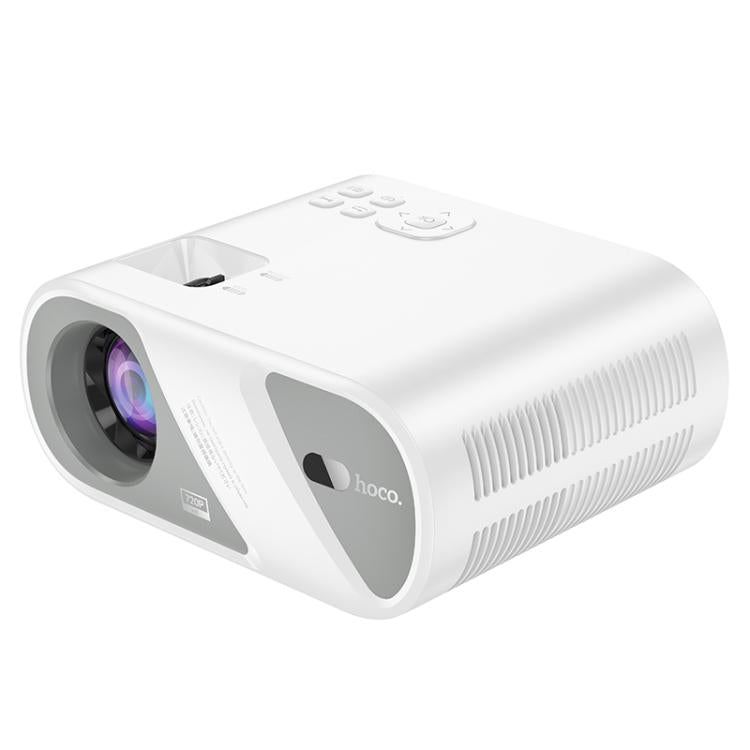 hoco DT1 1280x720P 140ANSI WiFi Bluetooth Wireless Projector Same Screen Version, EU Plug(White)