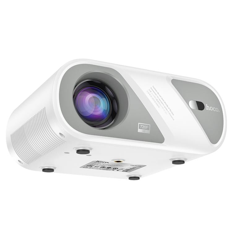 hoco DT1 1280x720P 140ANSI WiFi Bluetooth Wireless Projector Same Screen Version, EU Plug(White)