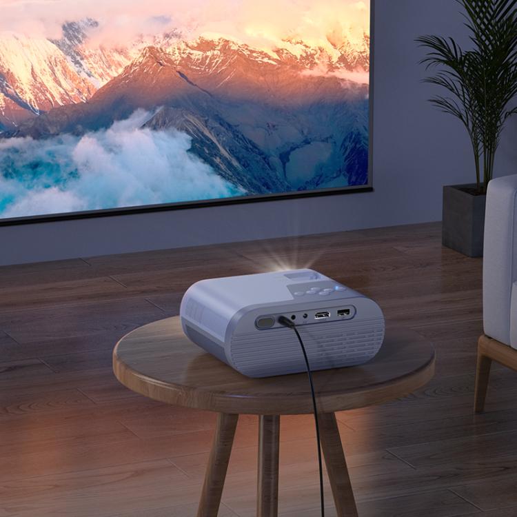 hoco DT2 1280x720P 140ANSI Smart WiFi Bluetooth Projector Android Version, EU Plug(White)