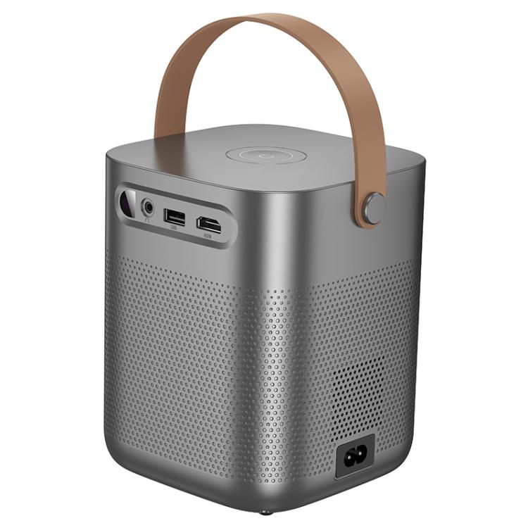 hoco DT4 1280x720P 190ANSI Smart Full Autofocus Projector Android Version, EU Plug(Metal Grey)
