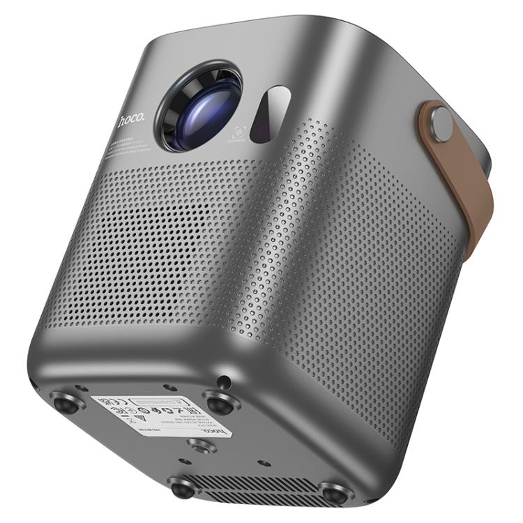 hoco DT4 1280x720P 190ANSI Smart Full Autofocus Projector Android Version, EU Plug(Metal Grey)