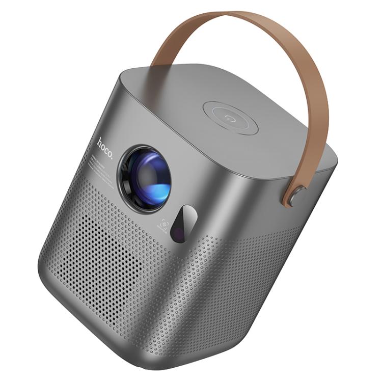 hoco DT4 1280x720P 190ANSI Smart Full Autofocus Projector Android Version, US Plug(Metal Grey)