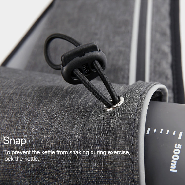 YIPINU YS20 Outdoor Sport Waterproof Double Layer Mobile Phone Storage Waist Bag Kettle Bag(Grey)