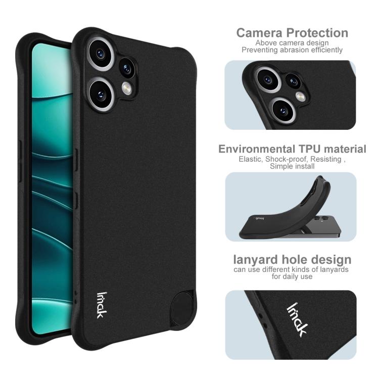 For Nothing CMF phone 2 Pro 5G imak Shockproof Airbag TPU Phone Case(Matte Black)