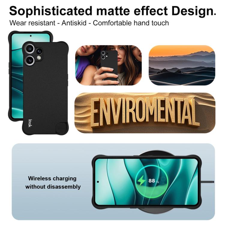 For Nothing CMF phone 2 Pro 5G imak Shockproof Airbag TPU Phone Case(Matte Black)