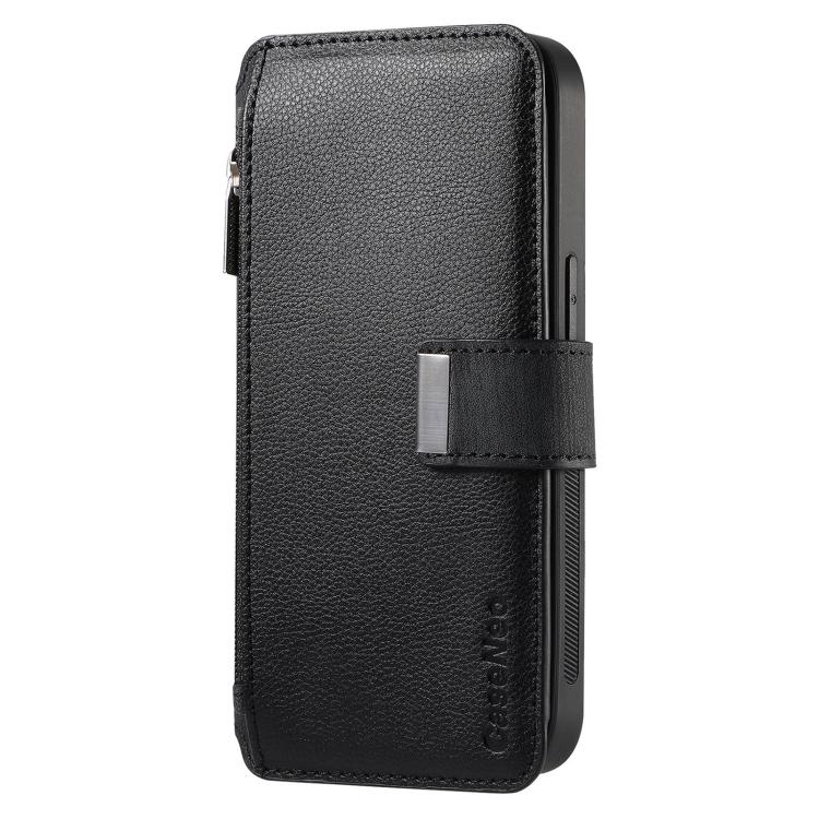 For Huawei nova 13 Pro CaseNeo MagSafe RFID Anti-theft Zipper Wallet Retro Leather Phone Case(Black)
