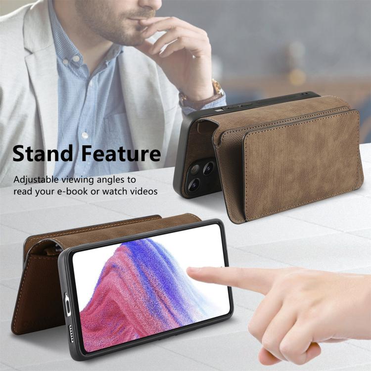 For Huawei nova 13 Pro CaseNeo MagSafe RFID Anti-theft Zipper Wallet Retro Leather Phone Case(Brown)
