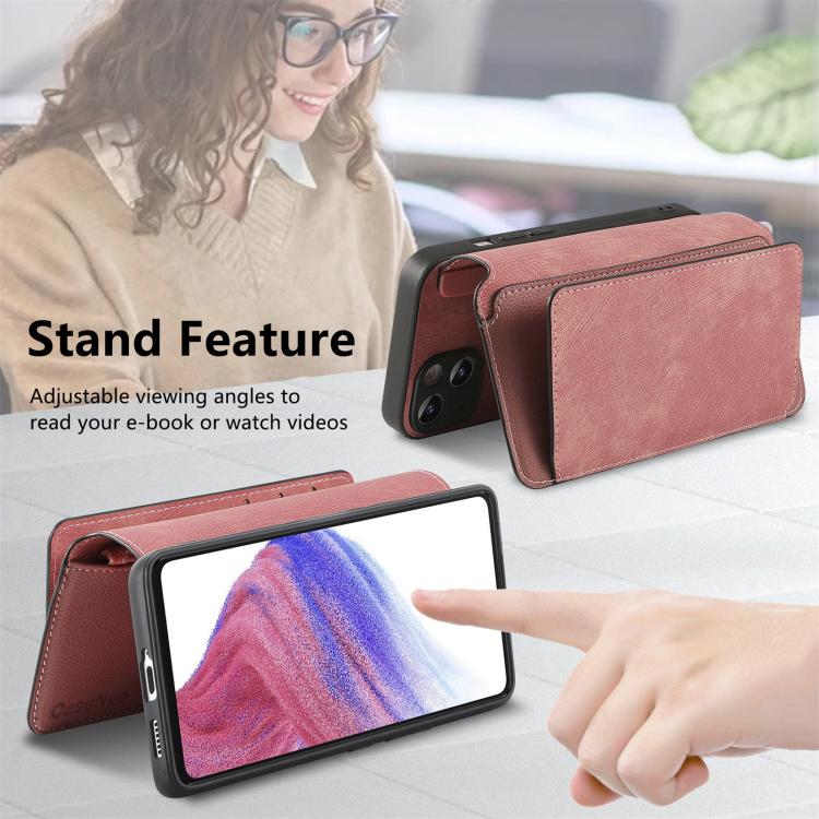 For Huawei nova 13 Pro CaseNeo MagSafe RFID Anti-theft Zipper Wallet Retro Leather Phone Case(Pink)