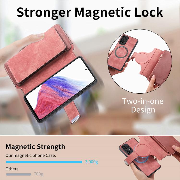 For Huawei nova 13 Pro CaseNeo MagSafe RFID Anti-theft Zipper Wallet Retro Leather Phone Case(Pink)