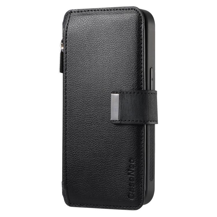For Huawei Pura 70 Ultra CaseNeo MagSafe RFID Anti-theft Zipper Wallet Retro Leather Phone Case(Black)