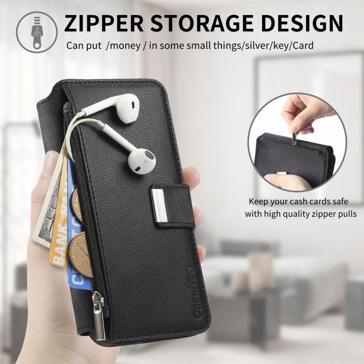 For Huawei Pura 70 Ultra CaseNeo MagSafe RFID Anti-theft Zipper Wallet Retro Leather Phone Case(Black)