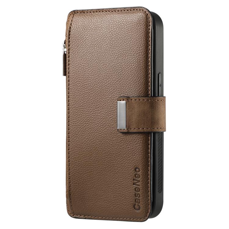 For Huawei Pura 70 Ultra CaseNeo MagSafe RFID Anti-theft Zipper Wallet Retro Leather Phone Case(Brown)