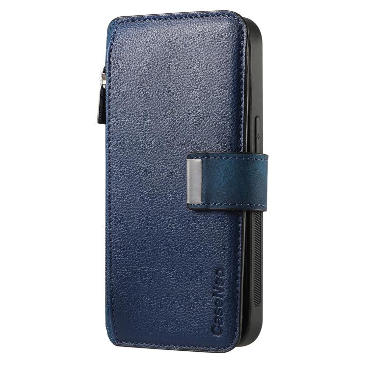 For Huawei Pura 70 Ultra CaseNeo MagSafe RFID Anti-theft Zipper Wallet Retro Leather Phone Case(Blue)