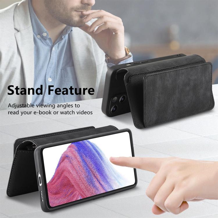 For Huawei nova 13 / 12 CaseNeo MagSafe RFID Anti-theft Zipper Wallet Retro Leather Phone Case(Black)