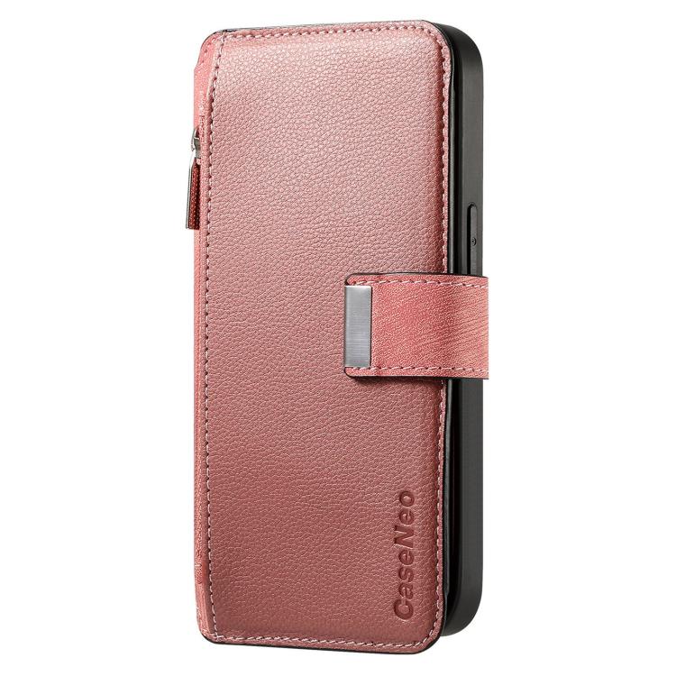 For Huawei nova 13 / 12 CaseNeo MagSafe RFID Anti-theft Zipper Wallet Retro Leather Phone Case(Pink)