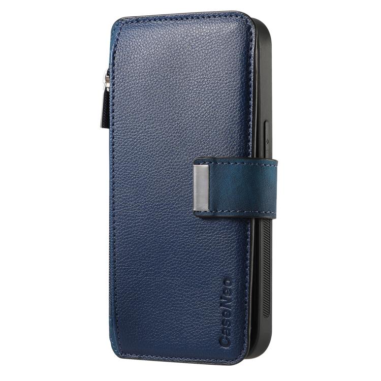 For Honor 90 Lite CaseNeo MagSafe RFID Anti-theft Zipper Wallet Retro Leather Phone Case(Blue)