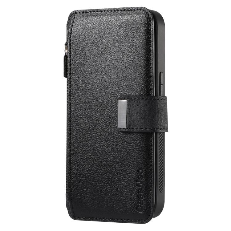 For Honor 90 CaseNeo MagSafe RFID Anti-theft Zipper Wallet Retro Leather Phone Case(Black)