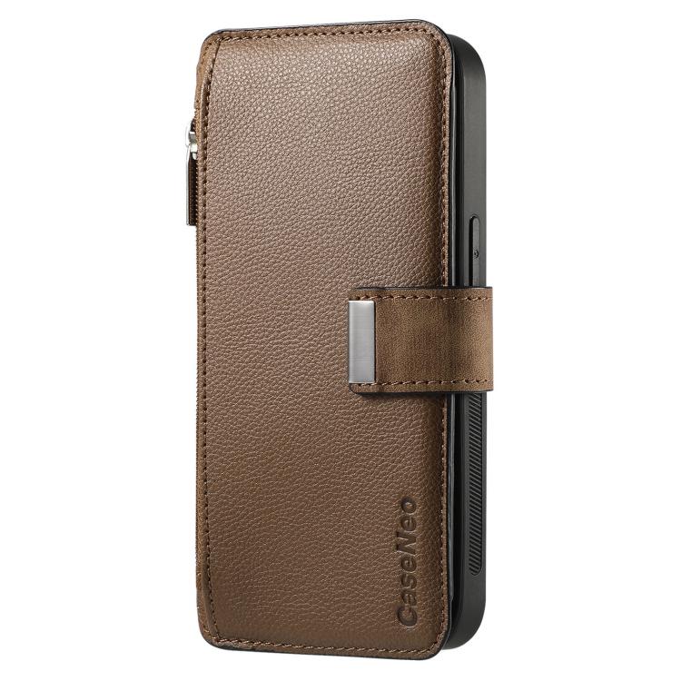 For Honor X8b CaseNeo MagSafe RFID Anti-theft Zipper Wallet Retro Leather Phone Case(Brown)