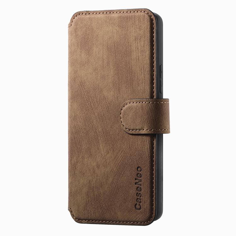 For Google Pixel 9a CaseNeo MagSafe RFID Anti-theft Retro Leather Phone Case(Brown)