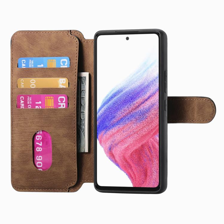 For Google Pixel 9a CaseNeo MagSafe RFID Anti-theft Retro Leather Phone Case(Brown)