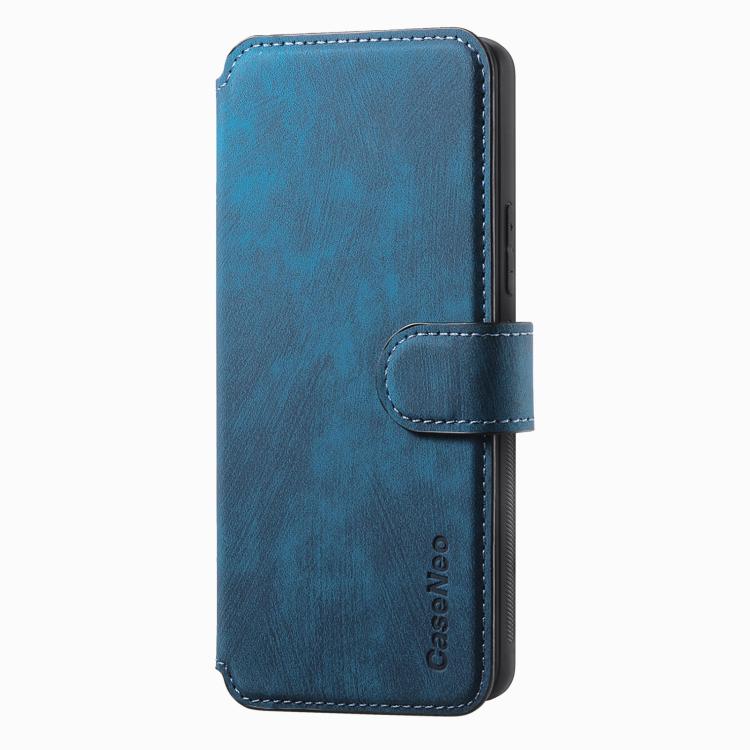 For Google Pixel 9a CaseNeo MagSafe RFID Anti-theft Retro Leather Phone Case(Blue)