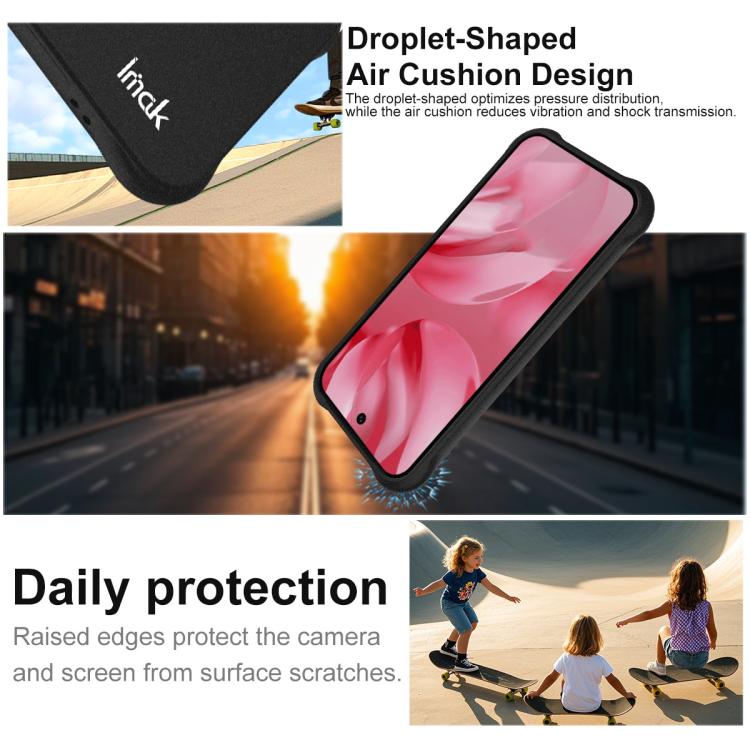 For Google Pixel 10 / Pixel 10 Pro imak Shockproof Airbag TPU Phone Case(Matte Black)