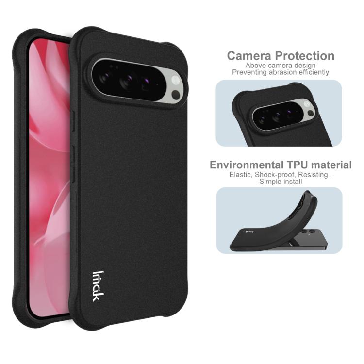 For Google Pixel 10 / Pixel 10 Pro imak Shockproof Airbag TPU Phone Case(Matte Black)