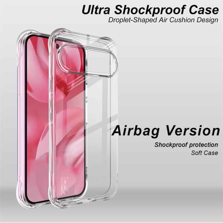 For Google Pixel 10 / Pixel 10 Pro imak Shockproof Airbag TPU Phone Case(Transparent)