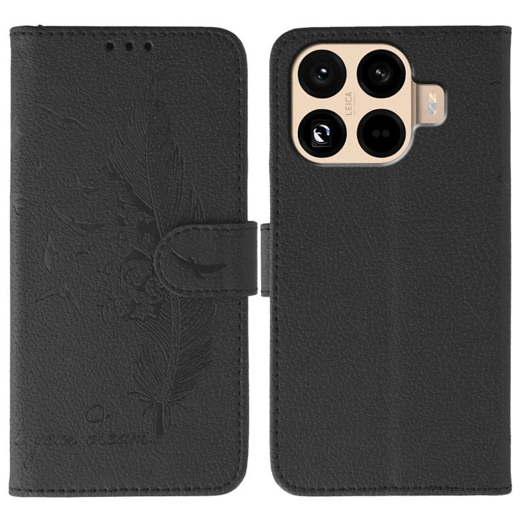 Feather Pattern Litchi Texture Leather Phone Case, For Xiaomi 17 Pro, For Xiaomi 17, For Xiaomi 15T Pro 5G, For Xiaomi 15T 5G