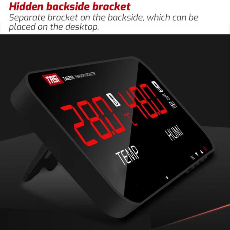 TRSI TA623A Industrial Wall-mounted Thermometer Hygrometer, Built-in Probe