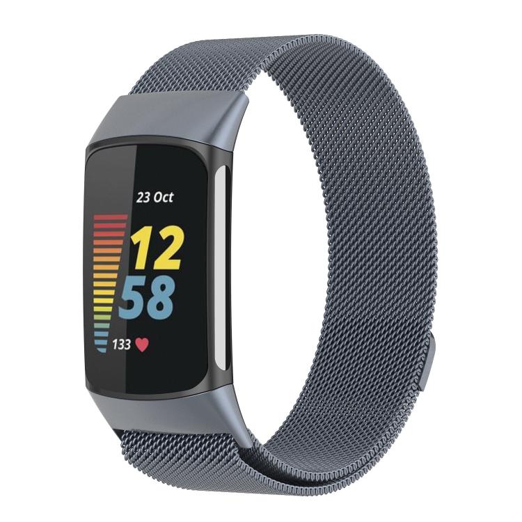 For Fitbit Charge 5 xDfind Milanese Magnetic Metal Watch Band, S, L