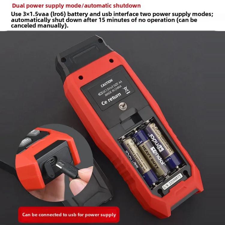 TASI Contact and Non-contact Dual Use Portable Measuring Speed Meter Digital Display Laser Tachometer