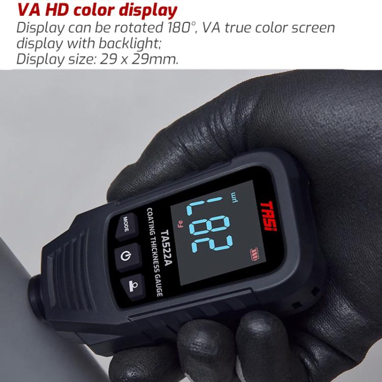TASI TA522A Car Paint Film Meter Paint Surface Tester Coating Thickness Gauge(Black)
