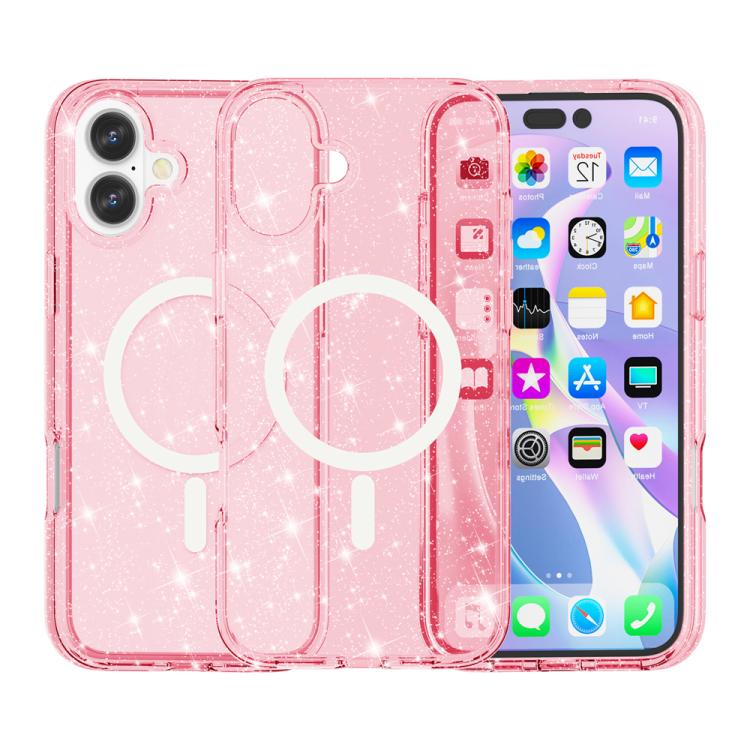 Terminator Style Glitter Powder MagSafe Magnetic Phone Case, For iPhone 17, For iPhone Air