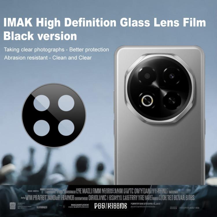 For Meizu Note 16 IMAK Rear Camera Lens Glass Film Black Version
