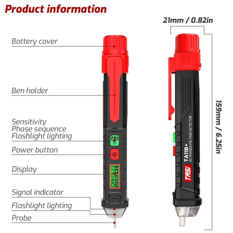 TASI TA11B+ Non-contact Inductive LCD Digital Display Tester