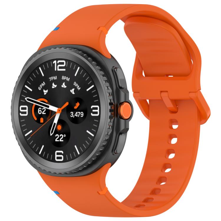 For Galaxy Watch9 / 8 / 8 Classic xDfind Stitched Solid Color Silicone Watch Band, 20mm