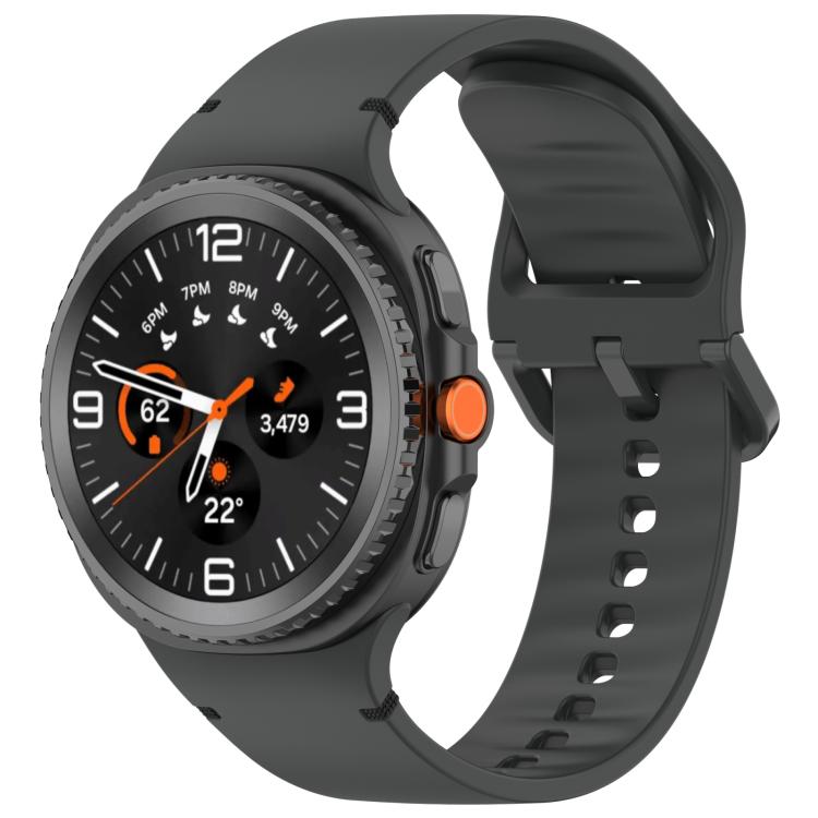 For Samsung Galaxy Watch8 Classic 46mm / Watch8 44mm / 40mm xDfind Stitched Solid Color Silicone Watch Band, 20mm