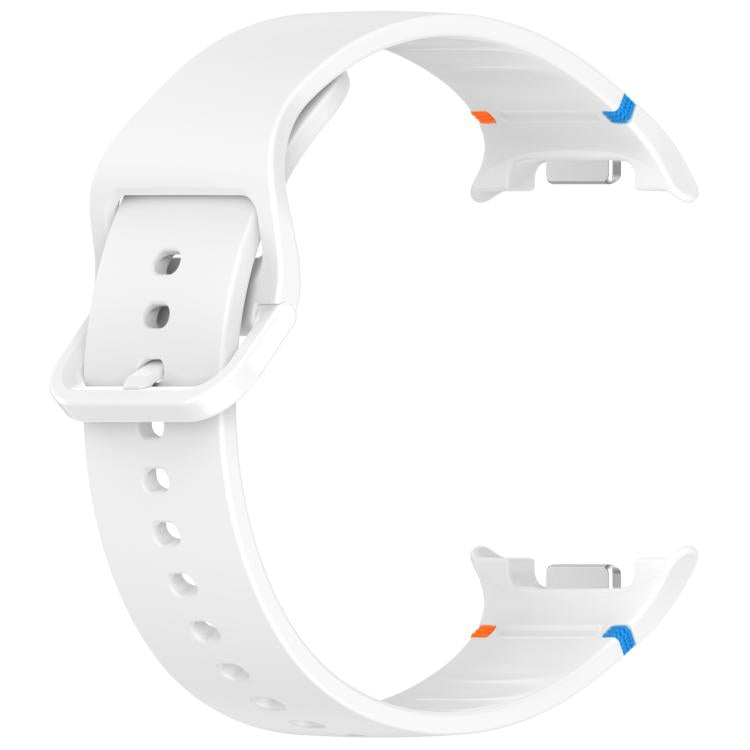 For Samsung Galaxy Watch8 Classic 46mm / Watch8 44mm / 40mm xDfind Stitched Solid Color Silicone Watch Band, 22mm