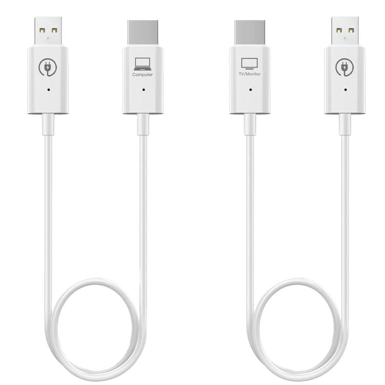 Measy AM18051 HDMI Wireless Transmitter Receiver Screen Mirroring Cable(White)