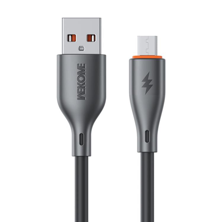 WK WDC-67m Kinkong 1m 12W PVC Data Cable, Interface:USB to Micro(Black)
